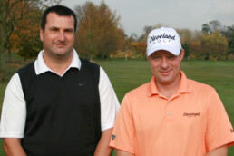 2011: Gary Christian with Ron Christie at APGC, shortly after Gary secured his PGA Tour card